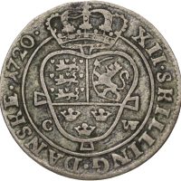 1720 Danmark 12 skilling Frederik IV, 1