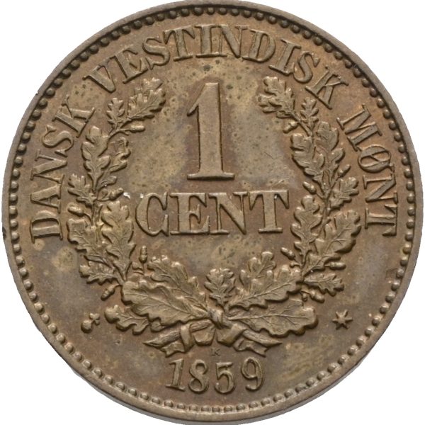 1859 Dansk Vestindien cent Frederik VII, 01