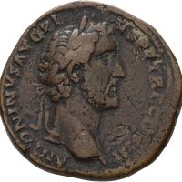 Æ sestertius Antoninus Pius (138-161 e. Kr.), Roma, 1