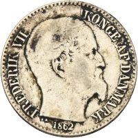 1862 Dansk Vestindia 10 cents Frederik VII, 1