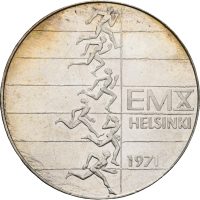 1971 Finland 10 markkaa, Friidrett VM 1971, 0/01