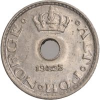 1925 10 øre Haakon VII (1905-1957), 0