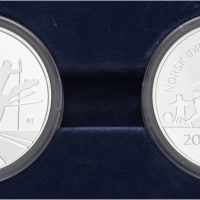 2011 200 kroner Ski-VM og Norsk idrett 150 år, 2x 16,85 g .925 sølv, proof