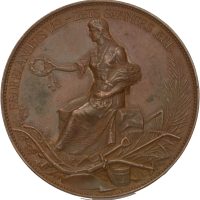 1909 100 år Det kongelige selskap for Norges vel, Throndsen, bronse, originalt skrin
