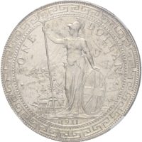 1911 B England trade dollar George V (1910-1936), 0/01