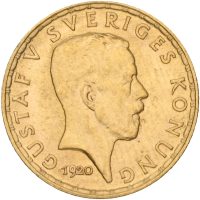 1920 Sverige 5 kronor Gustav V (1907-1950), 0/01