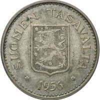 1956 Finland 200 markkaa, 1+/01
