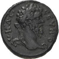 Æ 17,5 mm Septimius Severus (193-211 e. Kr.), Serdica, sjelden, 1+