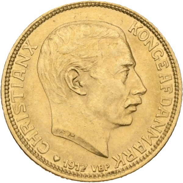 1917 Danmark 10 kroner Christian X (1912-1947), 01