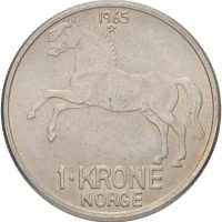 1965 krone Olav V (1957-1991), 0/01