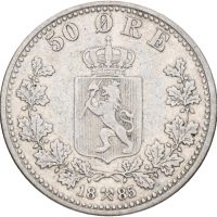 1885 50 øre Oscar II (1872-1905), 1
