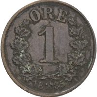 1885 øre Oscar II (1872-1904), 01