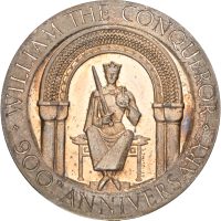 1966 England Battle of Hastings 900th Anniversary, sølv, 38 mm, 0