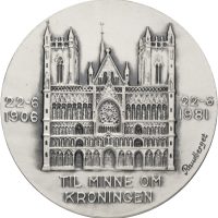 1981 Til minne om kroningen 1906, 183,0 g .925 sølv, 0
