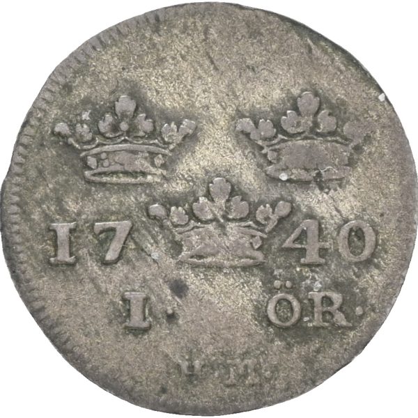 1740 Sverige öre Fredrik I (1720-1751), 1+