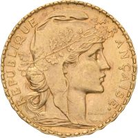 1906 Frankrike 20 francs III republikken (1870-1940), Marianne, 01