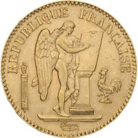 1886 A Frankrike 20 francs, III republikken (1870-1940), Paris, 01