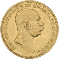 1909  Østerrike 10 corona Franz Josef I (1848-1916), 01