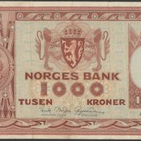 1967 1000 kroner A.2810037, 4. utgave, 1-