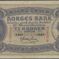 1937 10 kroner W. 8395513, 1