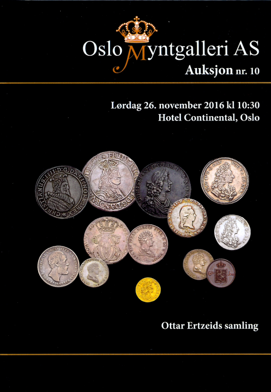 Oslo Myntgalleri katalog auksjon nr. 10
