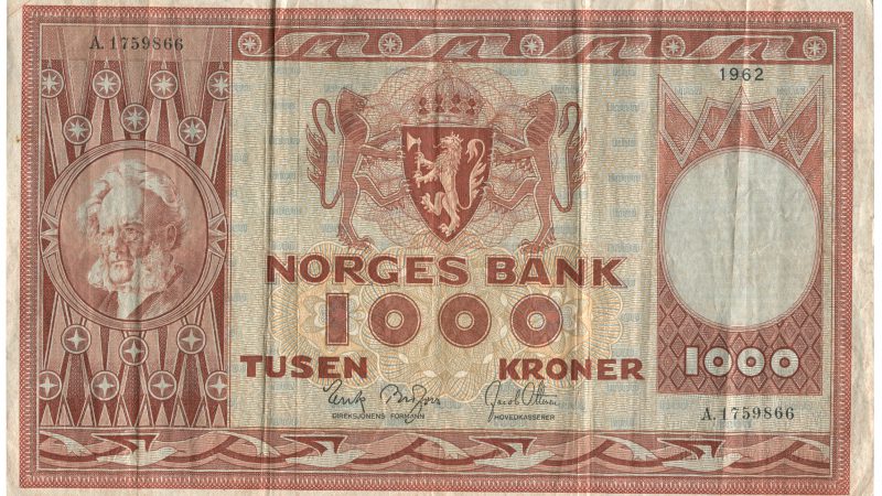 Seddelutgave 4: 1000 Kroner 1962