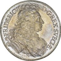 1720 Sverige 2 mark Fredrik I, kastmynt til kroningen, prakt, 0/01