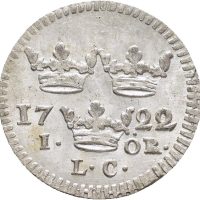 1722  Sverige 1 öre Fredrik I, 0/01