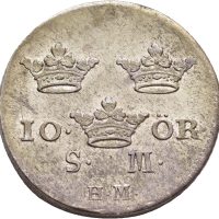 1739 Sverige 10 öre Fredrik I, ex. Misab 13/1077, 0/01
