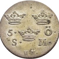 1747 Sverige 5 öre Fredrik I, ex. Misab 13/1078, 0/01
