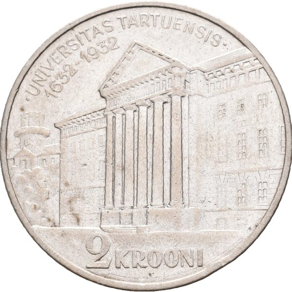 1932  Estland 2 kroon, 1+