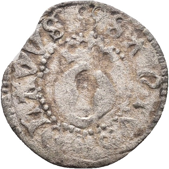 1474-1510  hvid Gaute Ivarsson (0,48 g), Nidaros, kantskade, 1