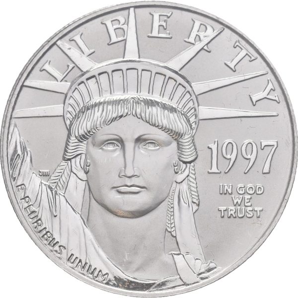 1997  USA 100 dollars, 1 oz platina, proof