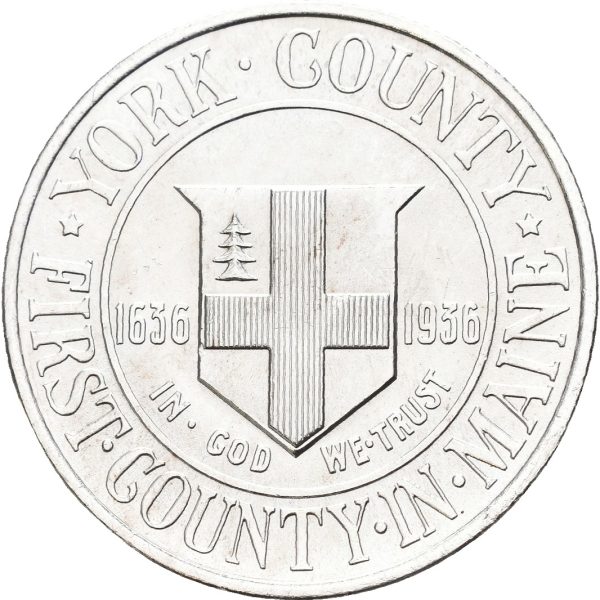 1936  USA 1/2 dollar York County, renset, 0