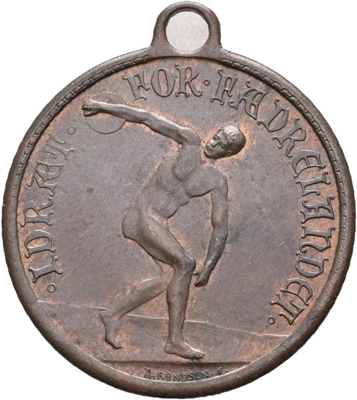 1913 17.mai Diskoskaster, bronse, 01