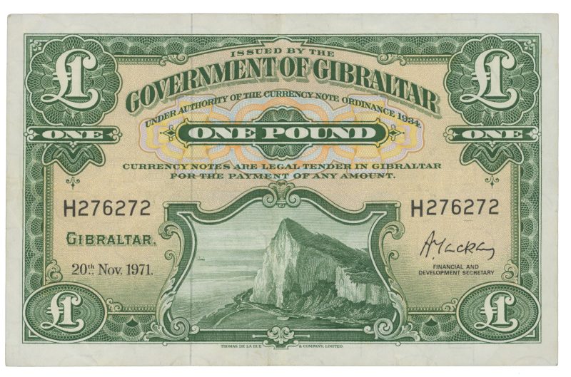 1971 Gibraltar 1 pound, 1/1-