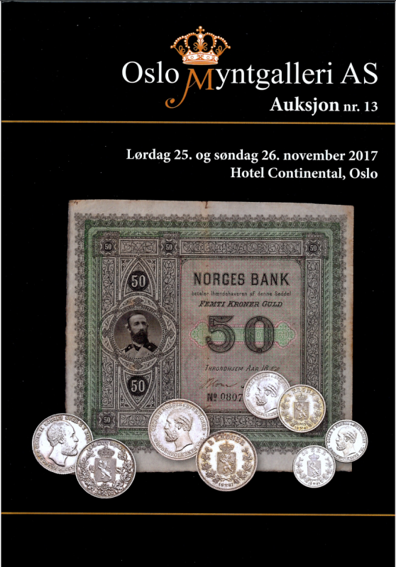 Oslo Myntgalleri katalog auksjon nr. 13
