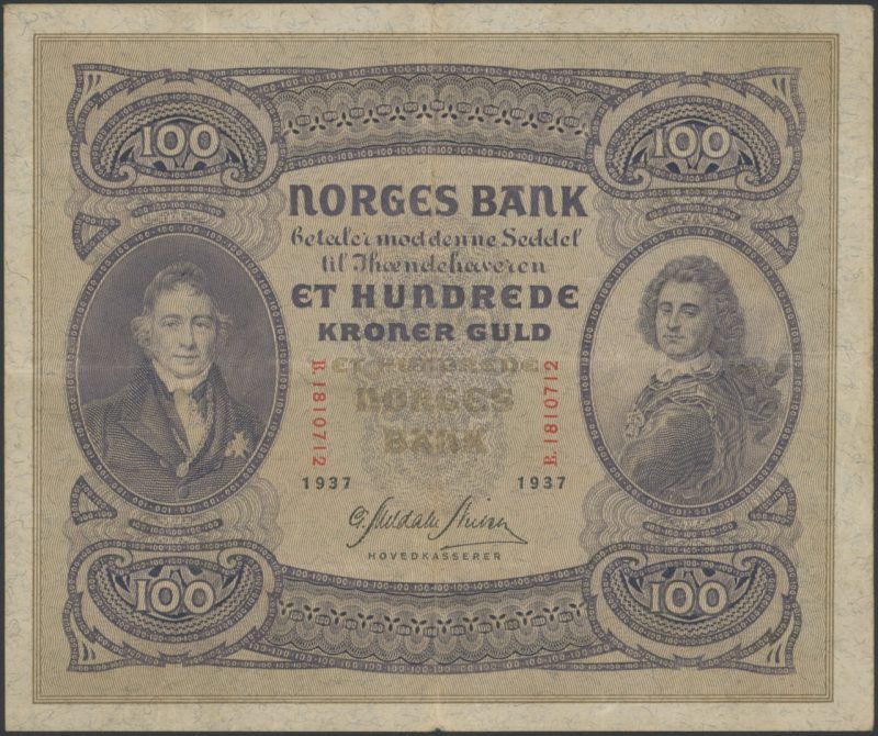 1937 100 kroner B.1810712, 1-