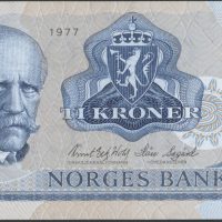 1977 10 kroner QY0731812, Erstatningsseddel, 0