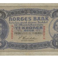 1930 10 kroner P.7252983, 2. utgave, 1/1-