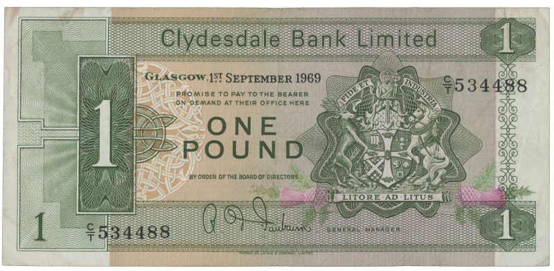 1969 Skottland pound, 1-
