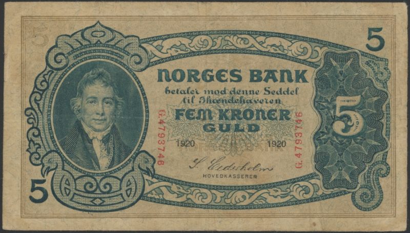 1920 5 kroner G.4793746, 1-
