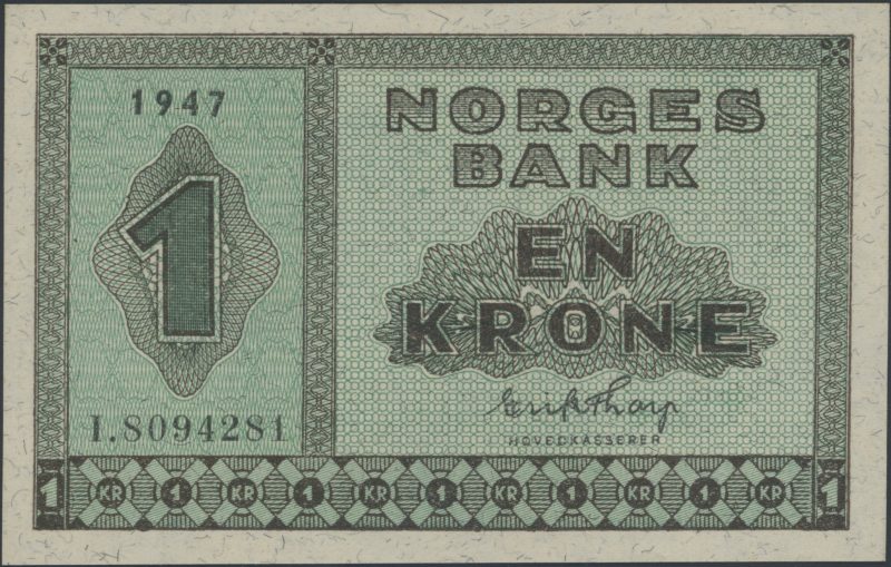 1947 1 krone I.8094281, 01