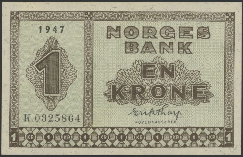 1947 1 krone K.0325864, 01
