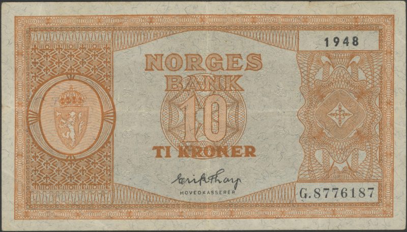 1948 10 kroner G.8776187, 1/1-