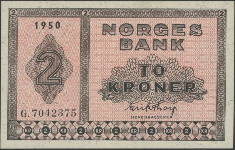 1950 2 kroner G.7042375, 01
