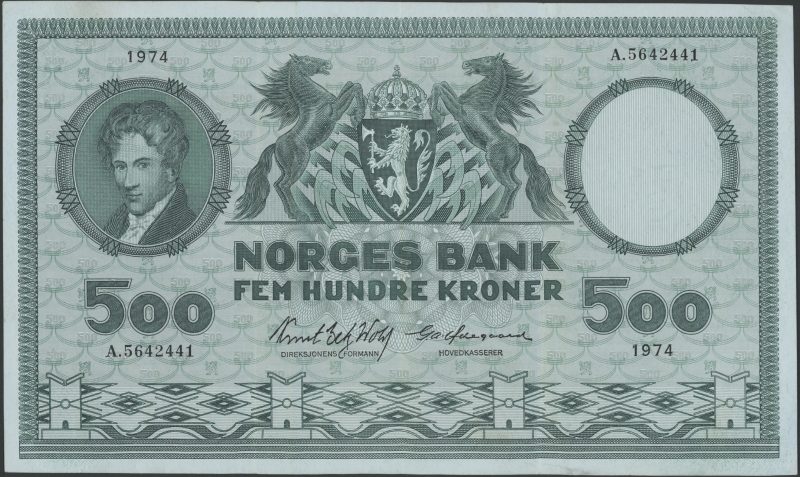 1974 500 kroner A.5642441, 1/1+