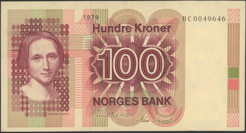 1979 100 kroner HC0049646, erstatningsseddel, 01