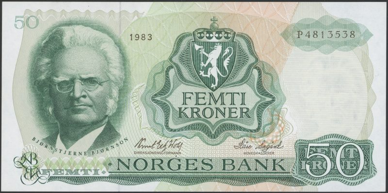 1983 50 kroner P4813538, 5. utgave, 0/01