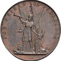 For frihet og fædreland, Throndsen, 31 mm, bronse, 0/01